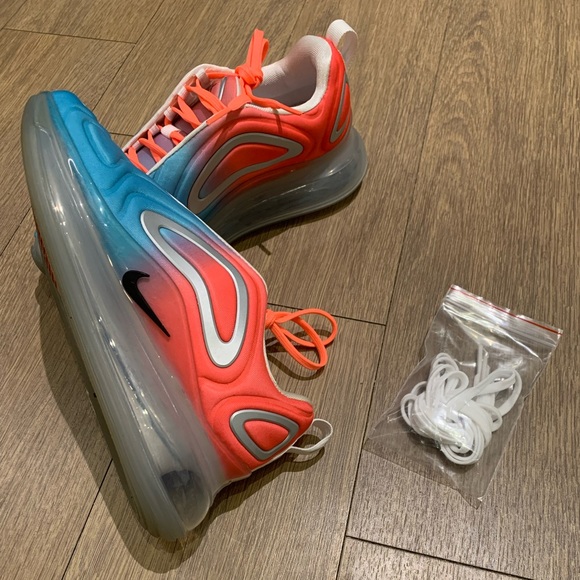 ๐ฅ Nike Air Max 720 Running Shoes, Pink Sea Blue Lava Glow Ombre, Women Size 6.5 - Picture 6 of 16